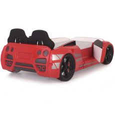 Дитяче ліжко машина GTR Red 190х90 см з підсвіткою, музикою, шкіряний салон, пультом